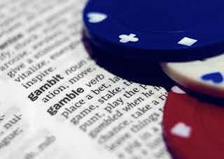 dictionary on the word gamble